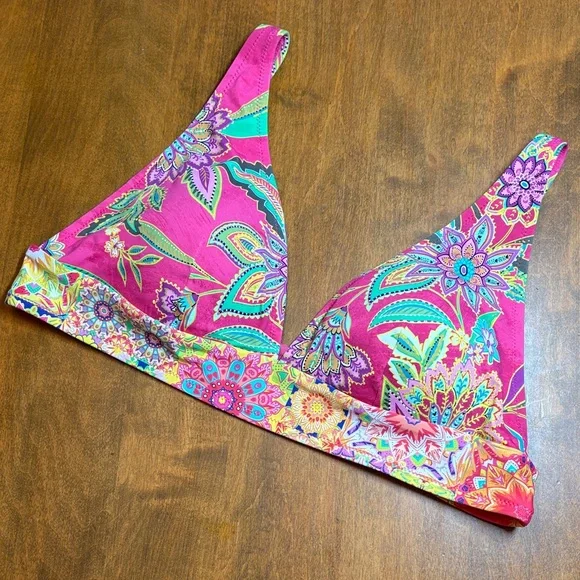 Johnny Was Flamingo Multicolor Bikini, XXL - Picture 3 of 11